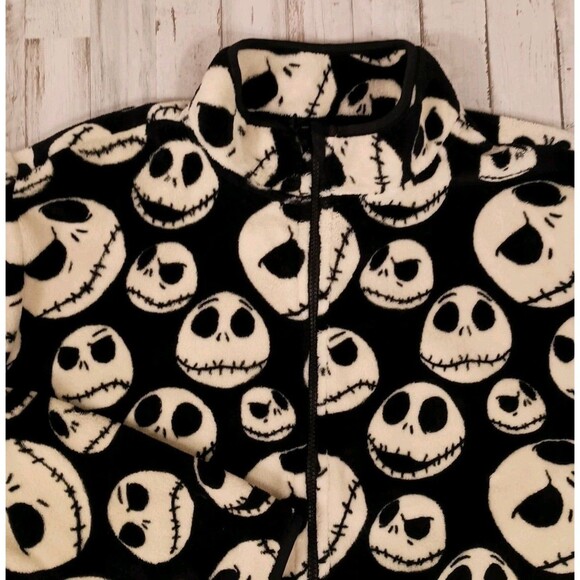 Disney Nightmare Before Christmas Jack Skellington Fleece Jacket Size XXL Zip-Up - Picture 4 of 13